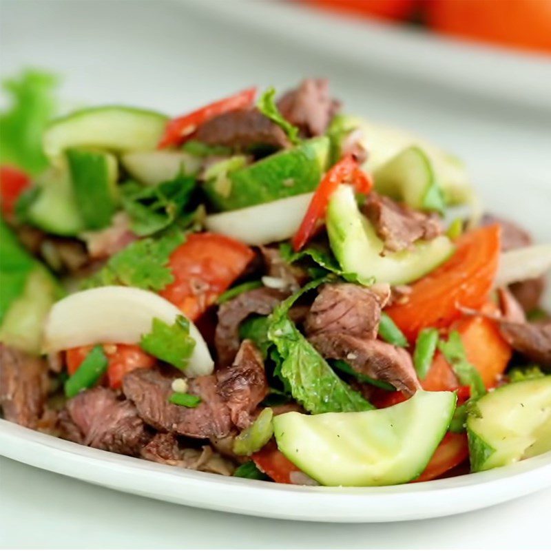 Step 6 Finished Product Thai-style Beef Salad