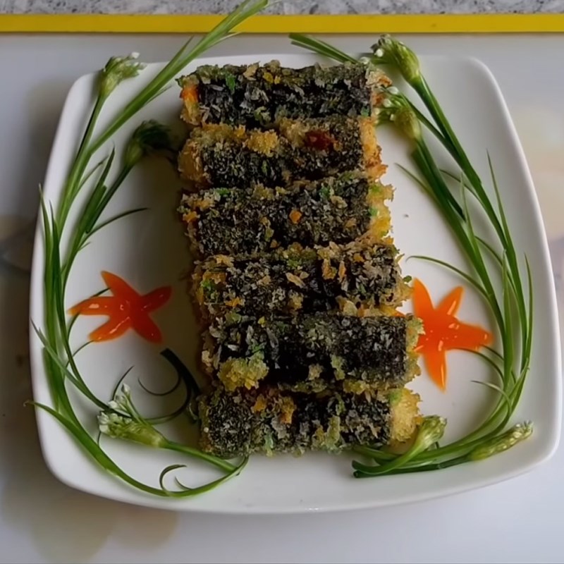 Step 5 Final product Fried seaweed tofu