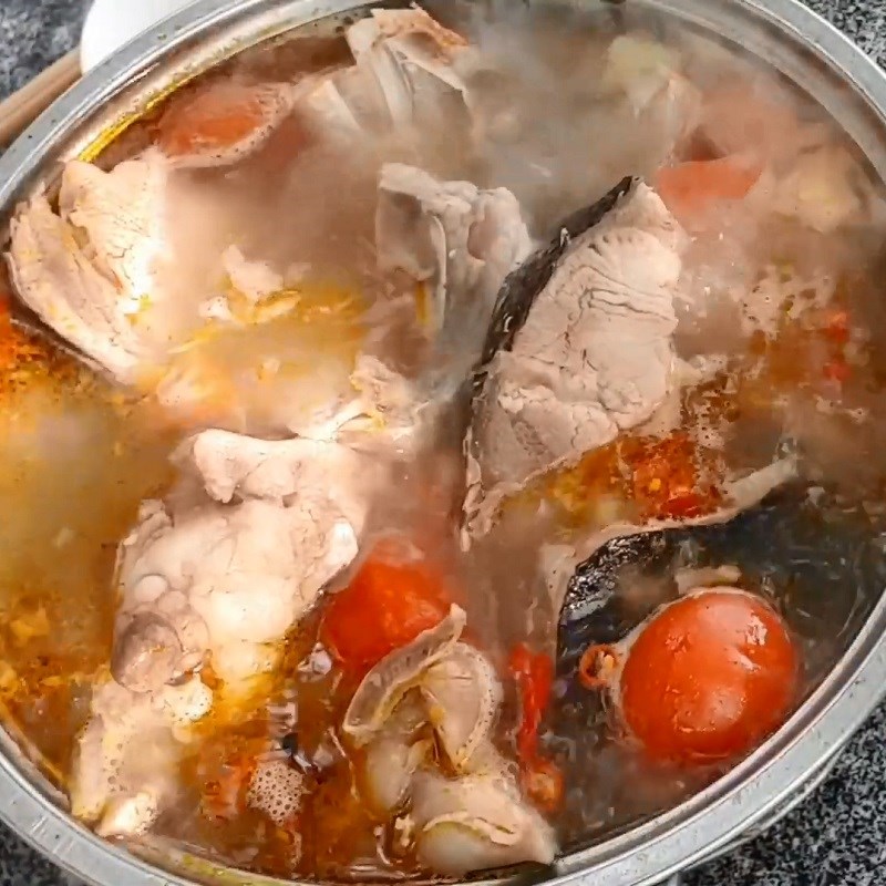 Step 4 Final Product Snakehead Fish Hot Pot