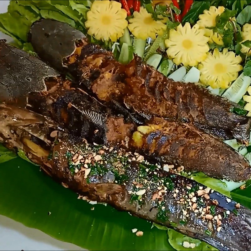 Step 4 Final Product Catfish grilled with banana leaves