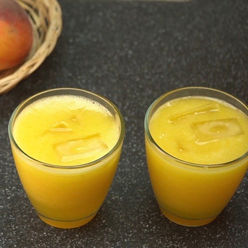 Step 4 Final Product Fresh peach juice