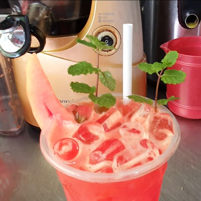 Step 3 Finished product Green papaya juice