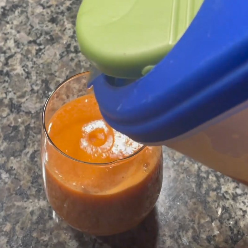 Step 3 Final Product Carrot Papaya Celery Juice