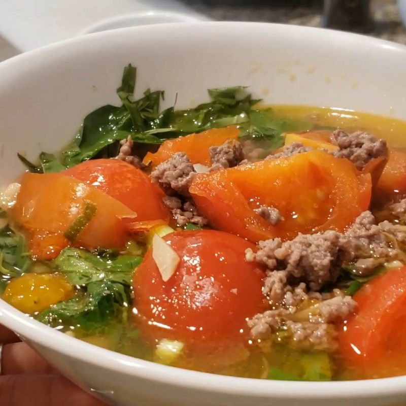 Step 6 Final Product Beef Noodle with Tomato