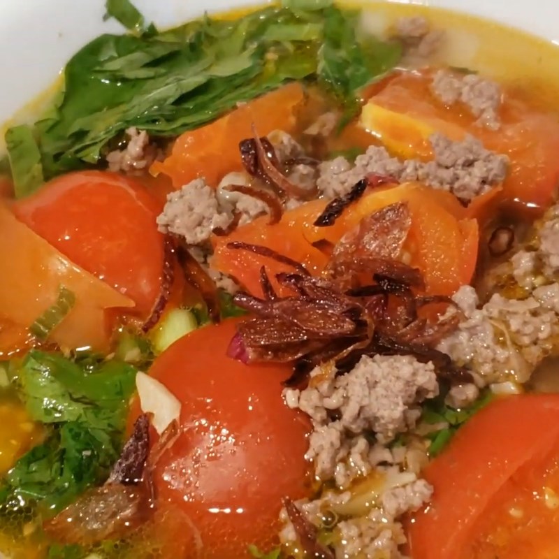 Step 6 Final Product Beef Noodle with Tomato
