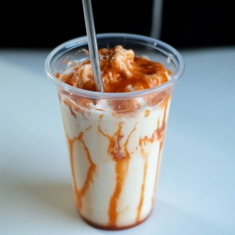 Step 5 Finished Product of Iced Blended Milk Tea