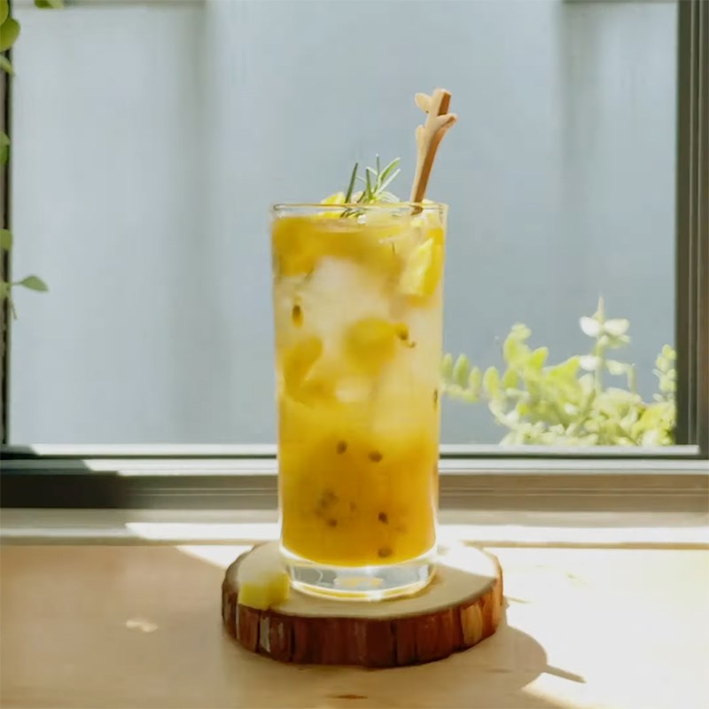 Step 4 Final Product Mango Passion Fruit Soda