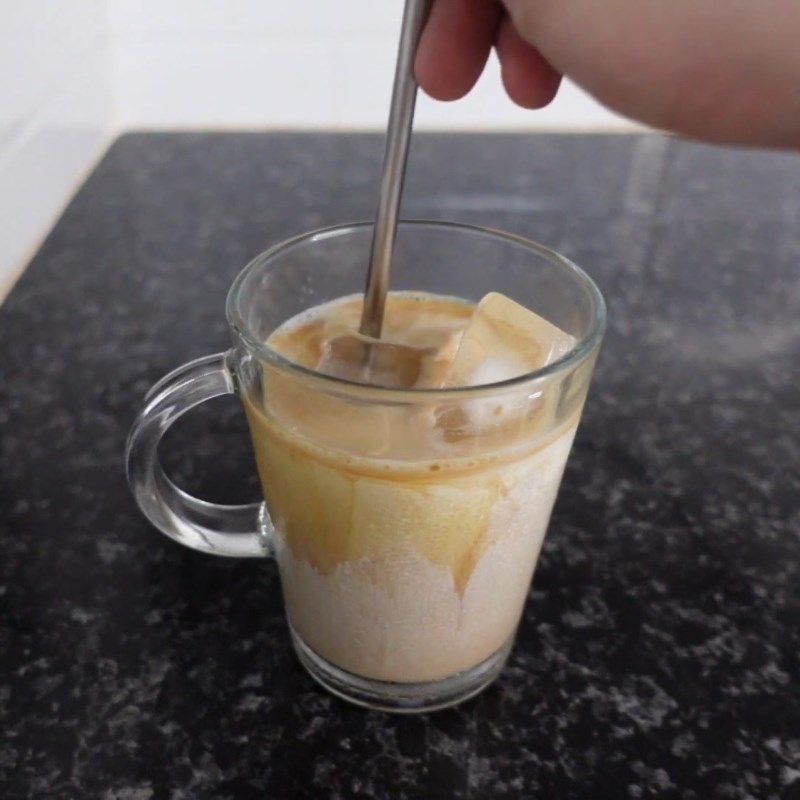 Step 3 Final product Milk honey coffee