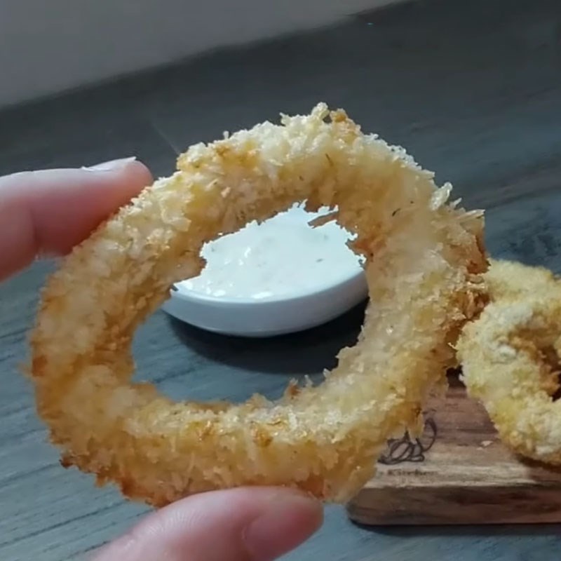 Step 5 Finished Product Crispy Fried Squid in Air Fryer