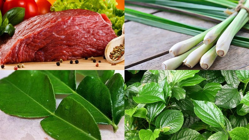 Ingredients for the dish 5 ways to make fried beef