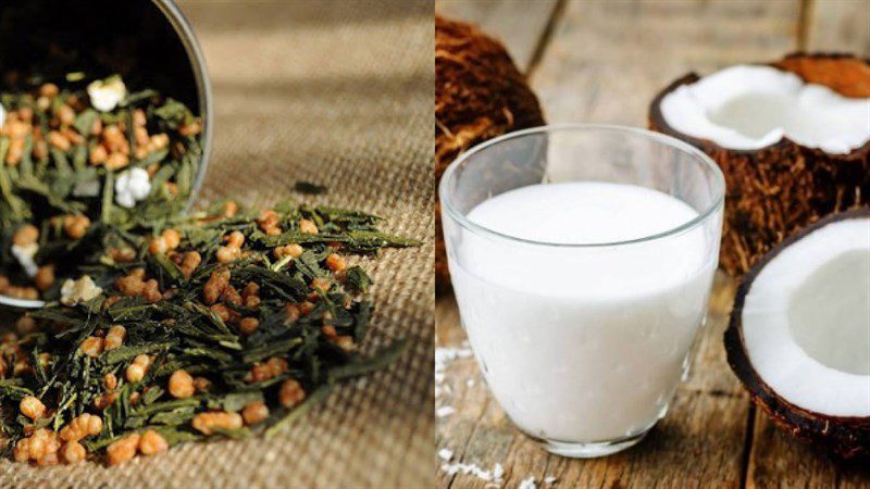 Nguyên liệu món ăn trà sữa gạo rang