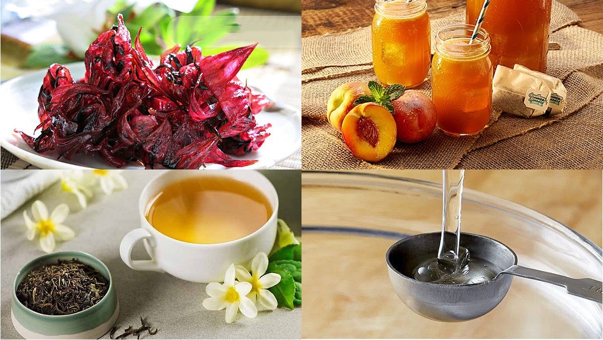Ingredients for the dish 3 ways to make hibiscus tea