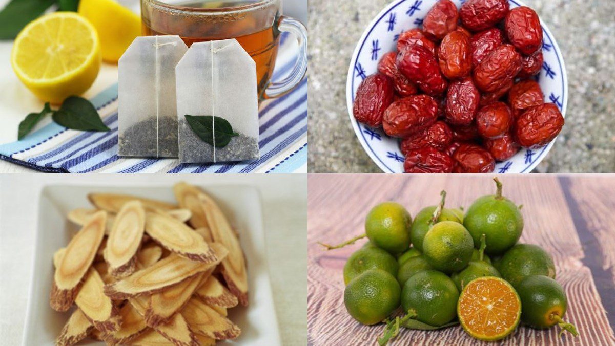 Ingredients for herbal tắc tea
