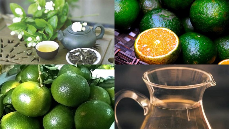 Ingredients for honey orange tea, lemongrass orange tea, tangerine tea