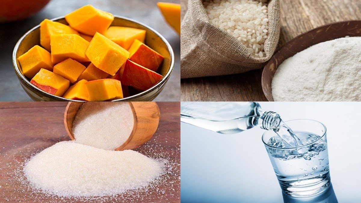 Ingredients for pumpkin pearls