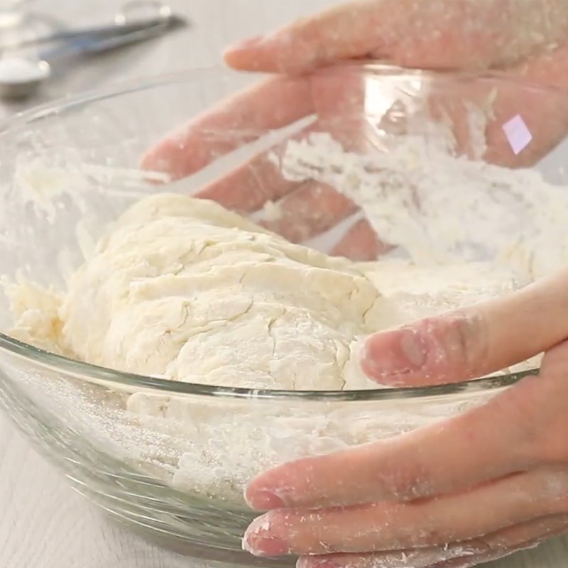 Step 1 Mixing the dough for Sausage Roll Bread