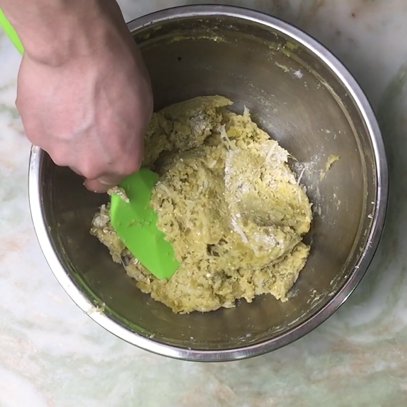 Step 2 Mixing the dough Sweet potato oatmeal cake