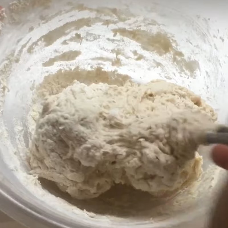 Step 2 Mix the dough Mayonnaise Sauce Rolled Pork Bread