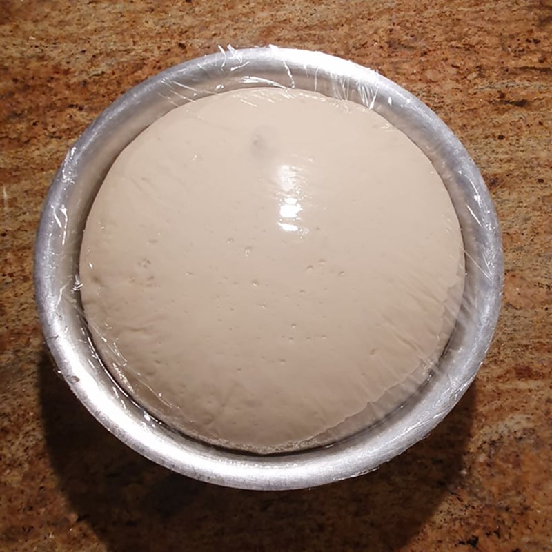Step 1 Mixing dough and proofing for the first time Fried Vegetarian Buns (recipe shared by users)