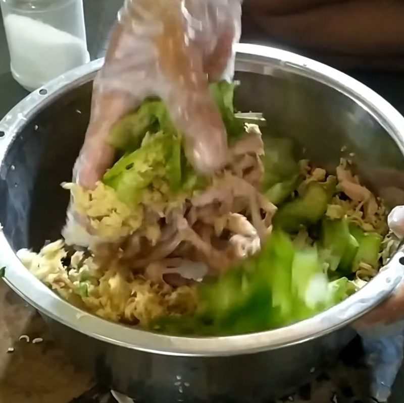 Step 5 Mixing Chạo Ngan