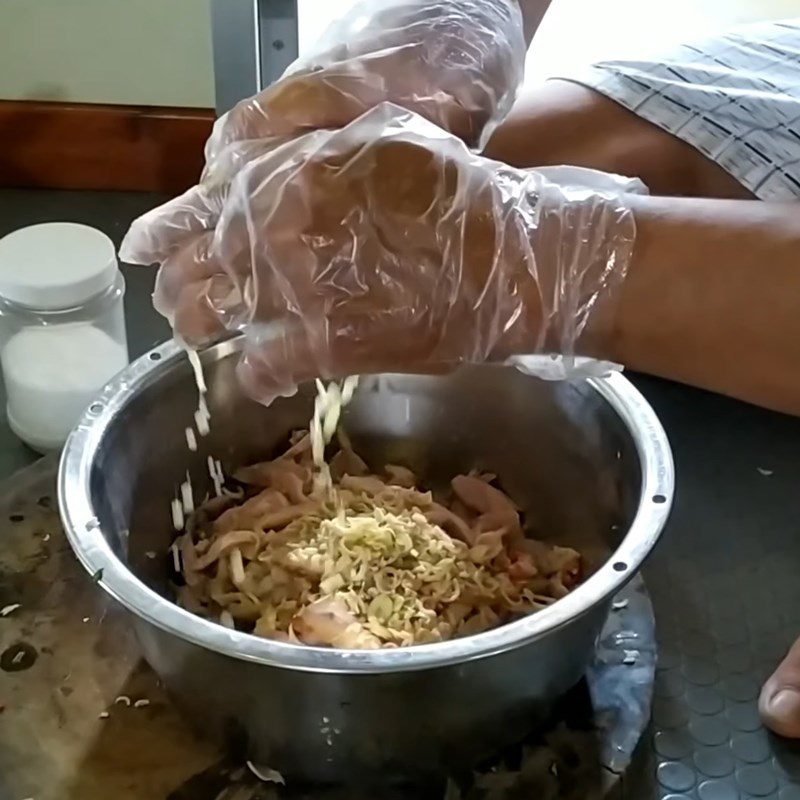 Step 5 Mixing Chạo Ngan