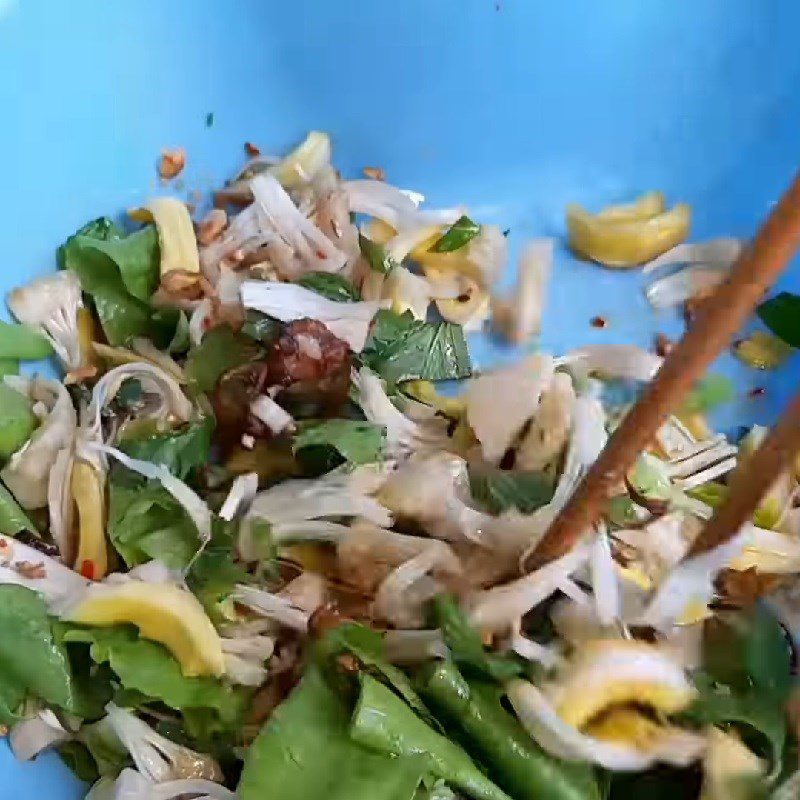 Step 3 Mix the salad for Green Jackfruit Salad