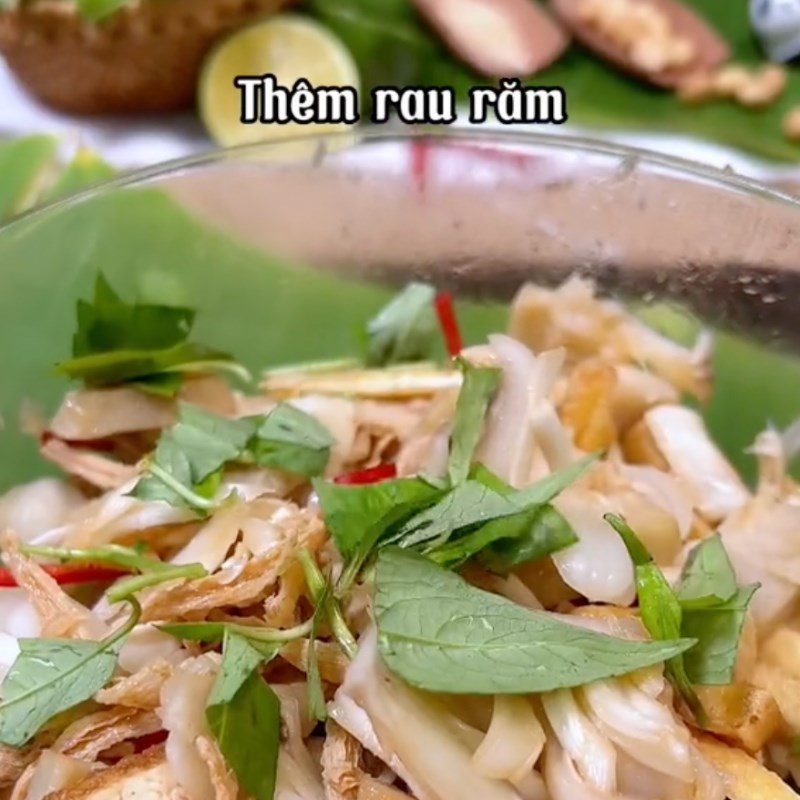 Step 3 Mix the salad Vegan Young Jackfruit Salad (Recipe from the TikTok channel Bếp chay XANH)