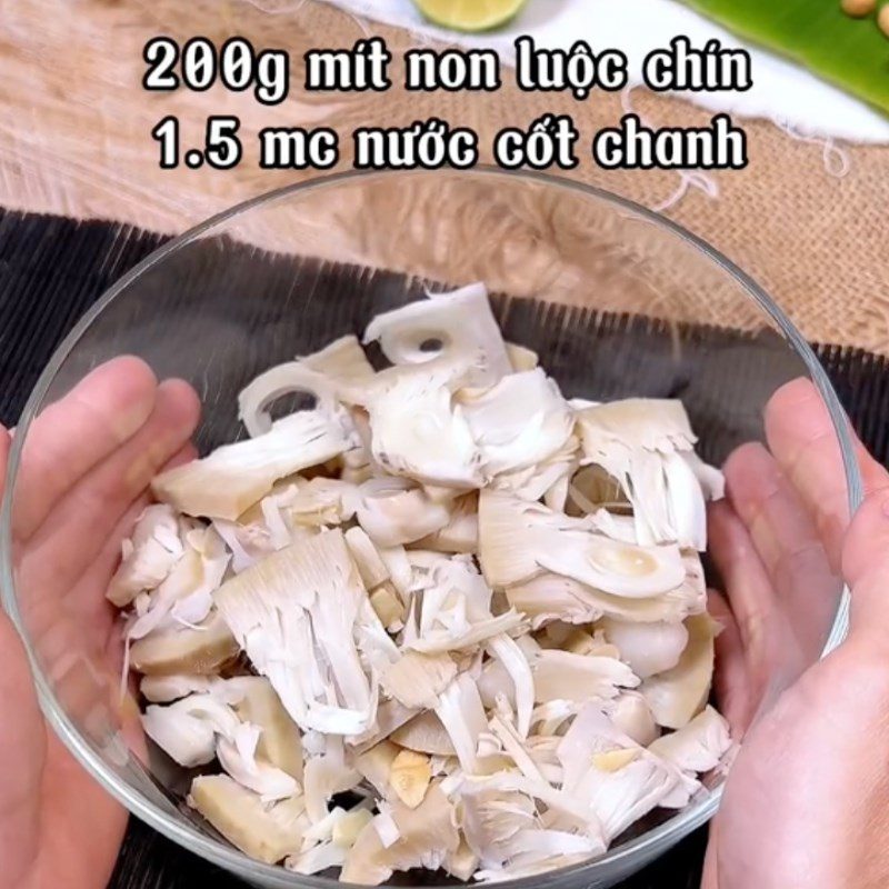 Step 3 Mix the salad Vegan Young Jackfruit Salad (Recipe from the TikTok channel Bếp chay XANH)