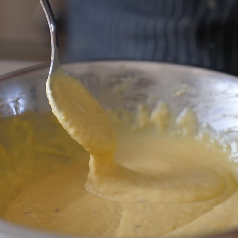 Step 2 Mixing the salad dressing Caesar salad garlic bread