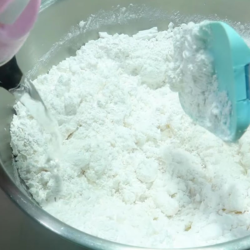 Step 2 Mixing and kneading the dough for Crab Cake with Coconut Milk