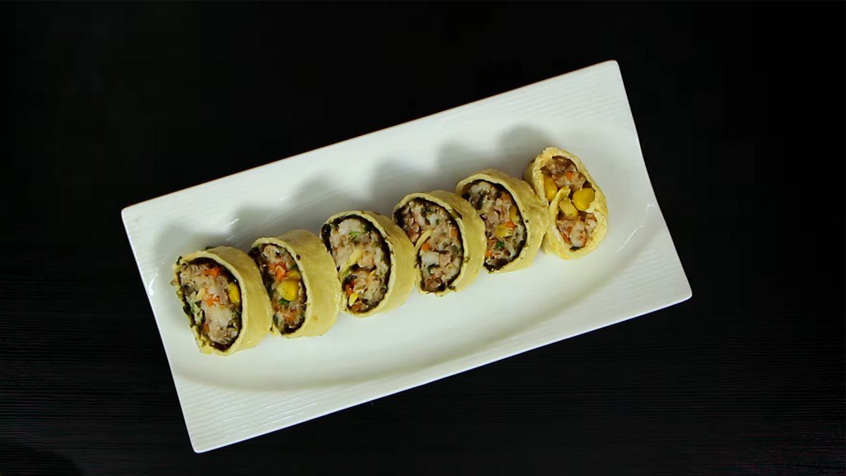 2 simple and nutritious ways to make steamed shrimp omelette rolls that are delicious for kids 16 Colorful Shrimp Omelette