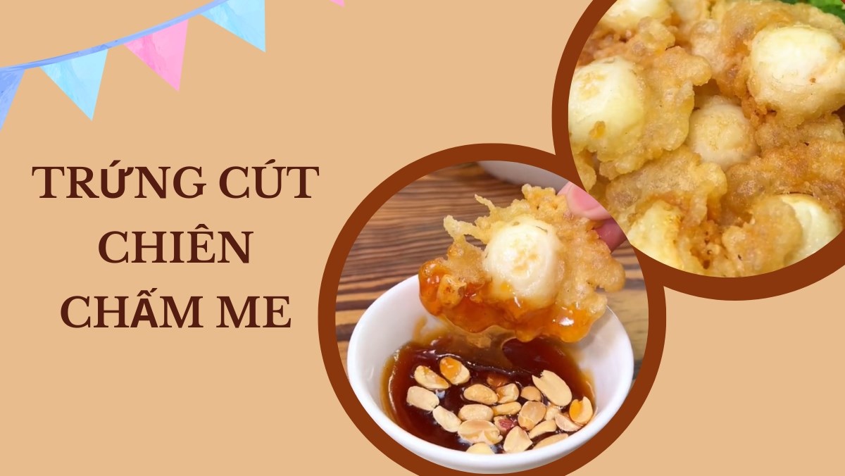 Crispy quail eggs with tamarind sauce (Recipe shared from Tiktok Cooking with TasteVN)