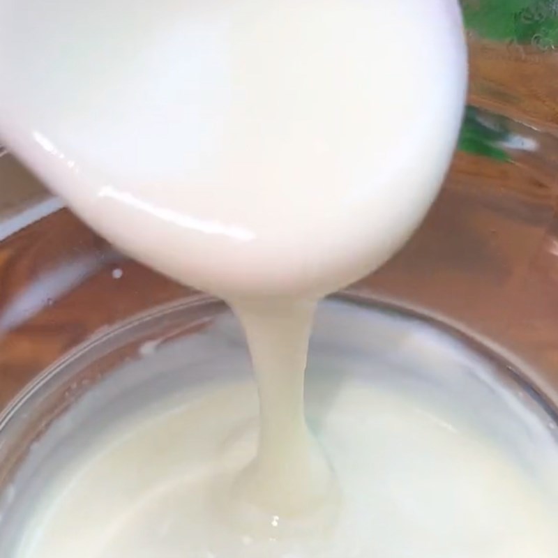 Step 2 Incubating yogurt Green sticky rice yogurt (Recipe shared from Tiktok Cooking with TasteVN)