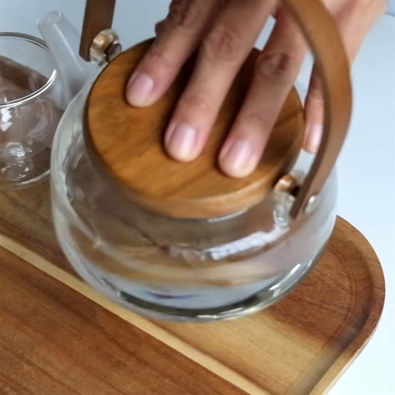Step 3 Brewing Oolong Tea Red Artichoke Flower Passion Fruit Tea