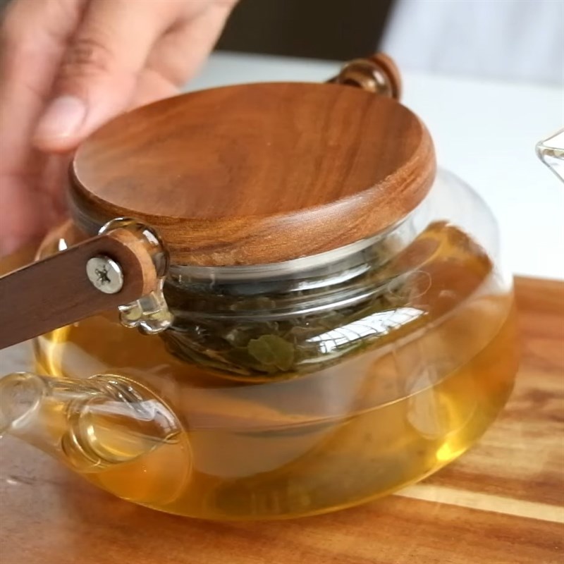 Step 3 Brewing Oolong Tea Red Artichoke Flower Passion Fruit Tea
