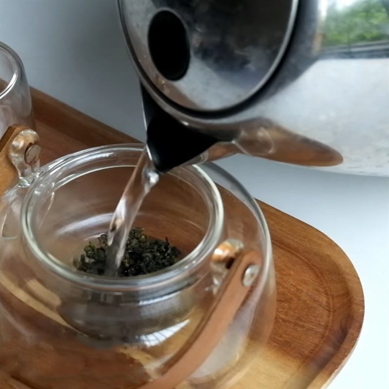 Step 3 Brewing Oolong Tea Red Artichoke Flower Passion Fruit Tea