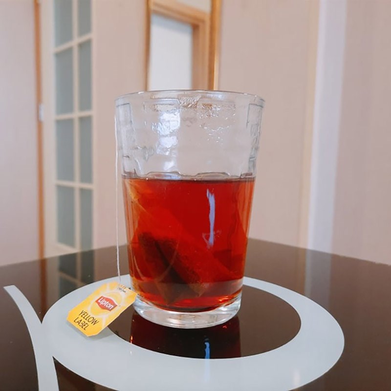 Step 1 Steep tea Peach Cheese Cream Tea (Recipe shared by users)