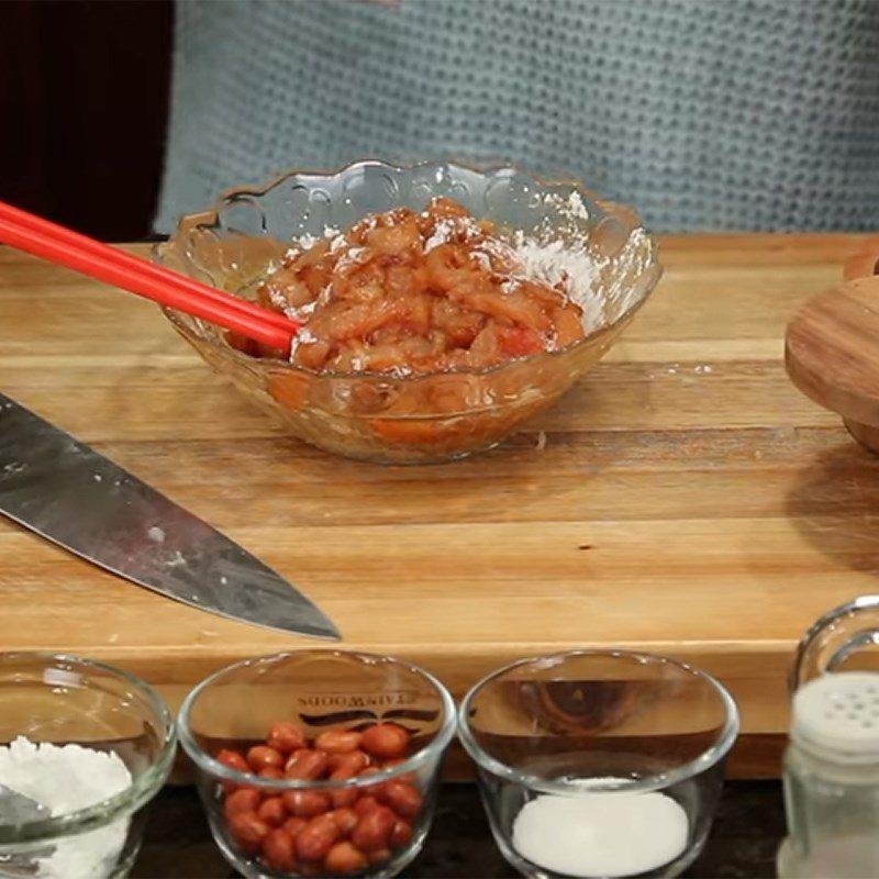 Step 2 Marinate the chicken Kung Pao