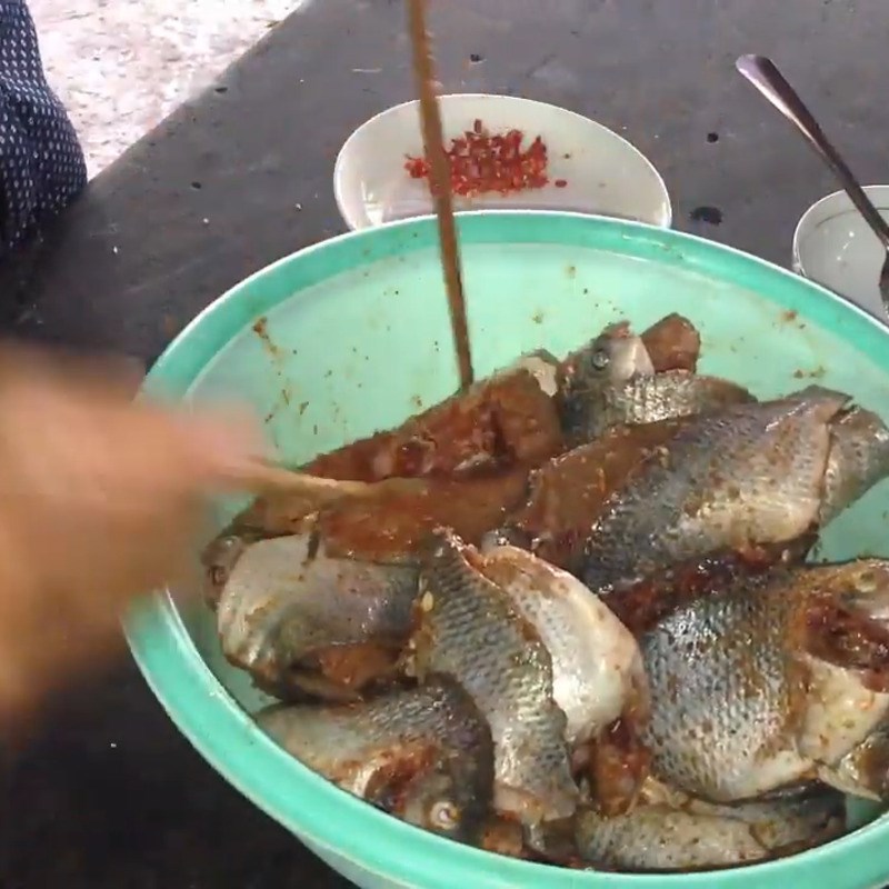 Step 3 Marinate the fish Dried tilapia