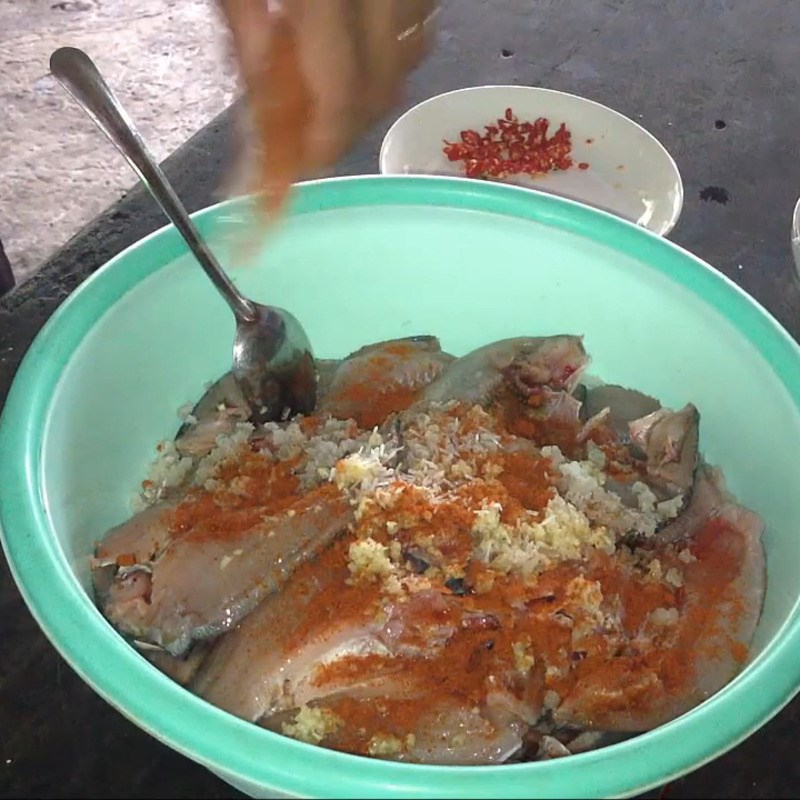 Step 3 Marinate the fish Dried tilapia