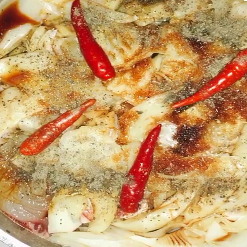 Step 5 Marinate fish Carp with bamboo shoots
