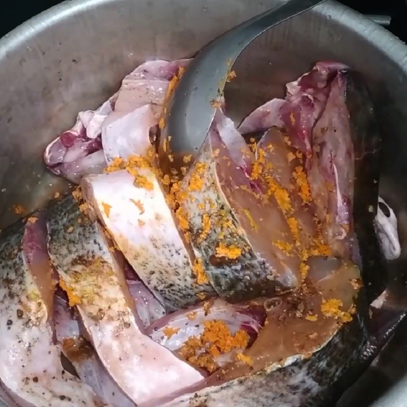Step 2 Marinate the fish Beer Steamed Catfish