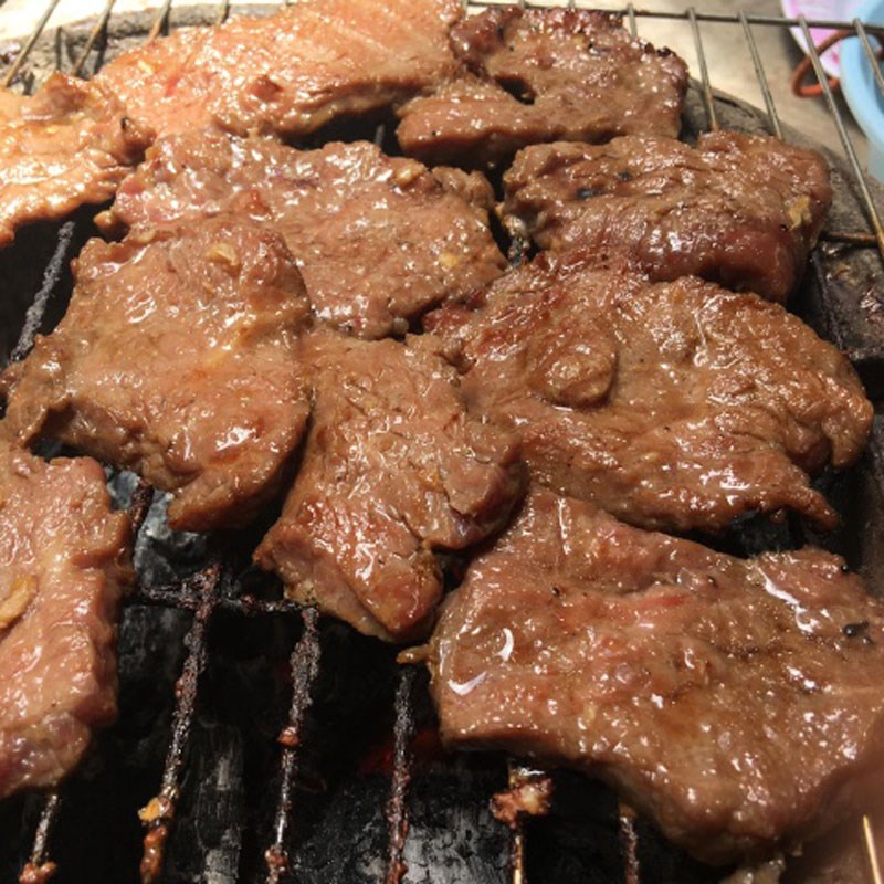 Step 3 Grilling beef at Cu Chi