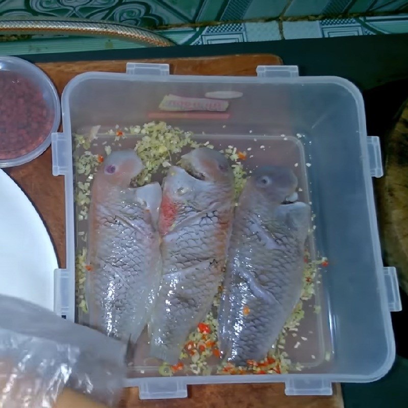Step 2 Marinate the fish Fried Fish with Lemongrass and Chili