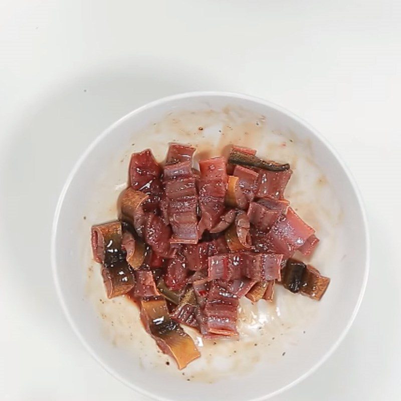 Step 2 Marinating eel Singapore Eel Porridge