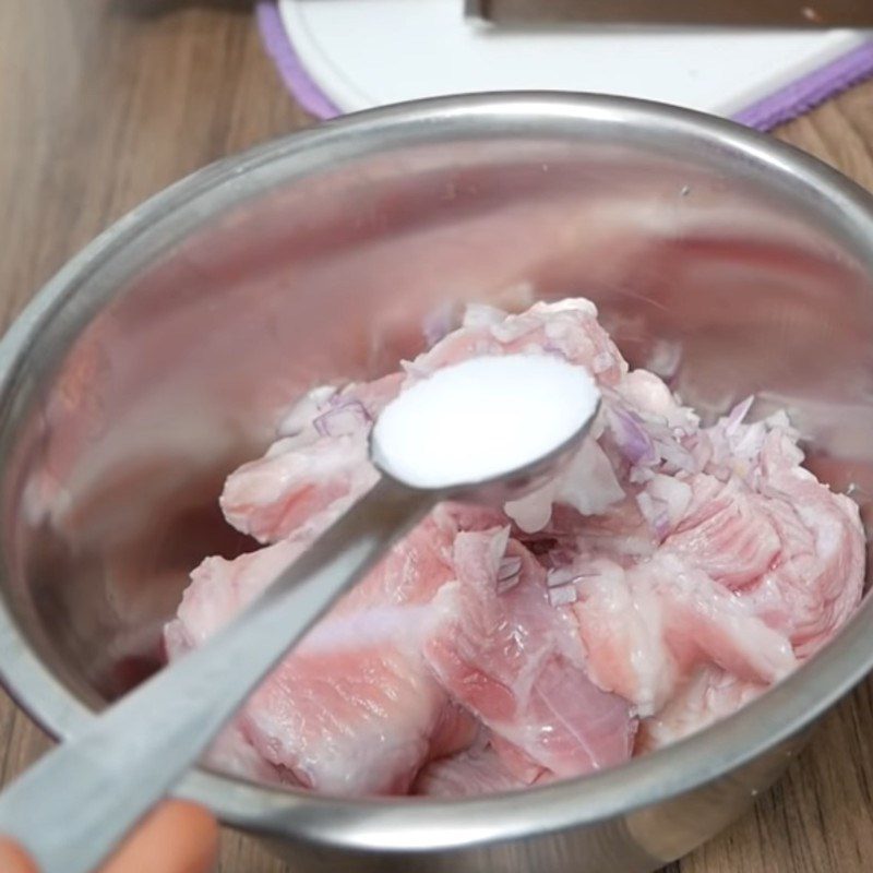 Step 1 Marinate the Satay Hot Pot Ribs