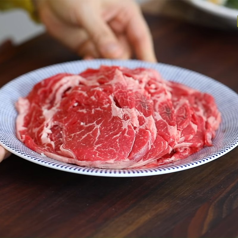 Step 3 Marinate the Korean Beef Hotpot