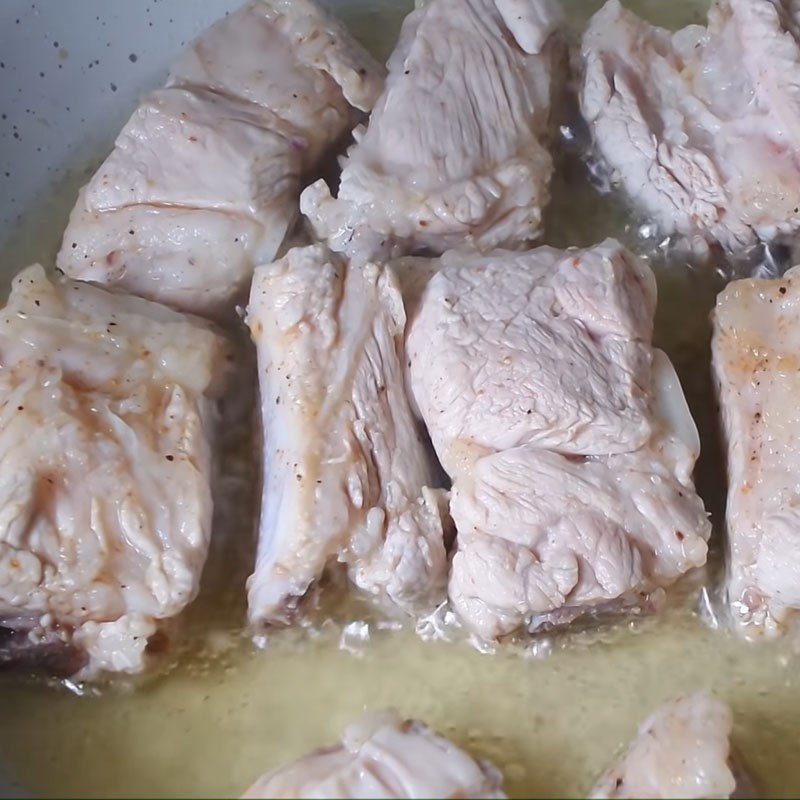 Step 2 Marinate and fry the ribs Honey glazed ribs