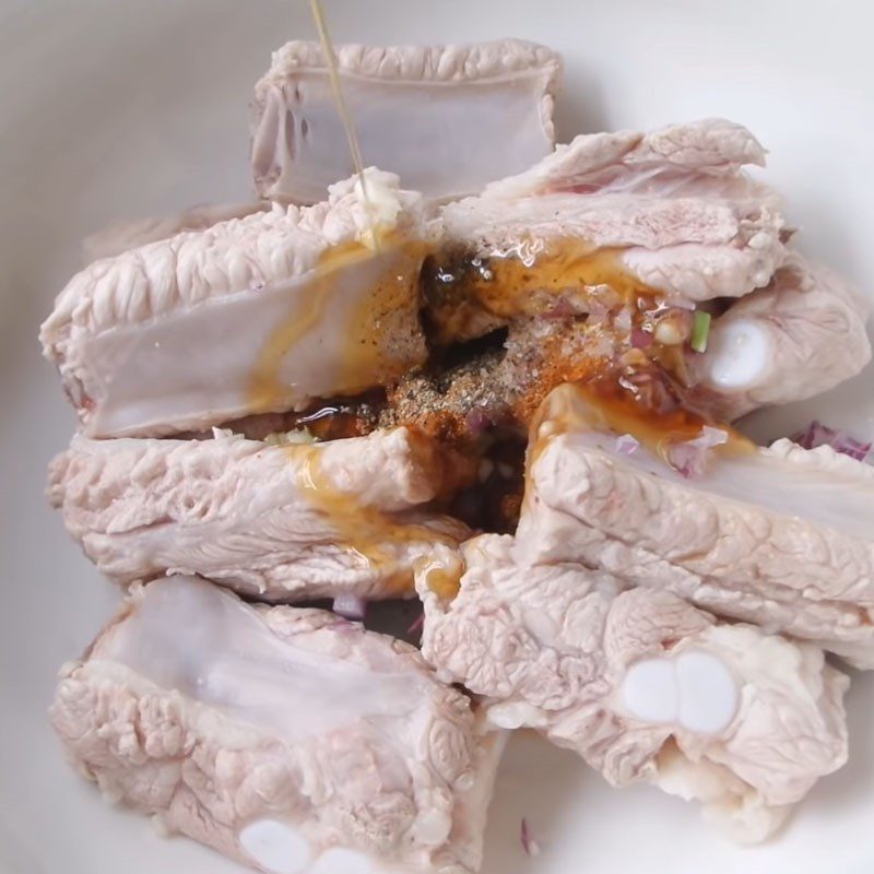 Step 2 Marinate and fry the ribs Honey Glazed Ribs