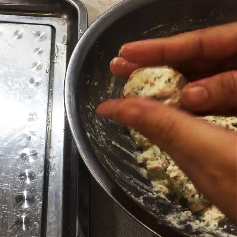 Step 3 Round tofu cakes Vegetarian tofu cakes